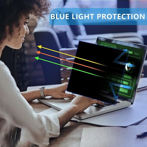 FILMEXT 13.3 inch laptop privacy screen filter anti-blue light screen protector,16:9 Aspect Ratio Laptop Privacy screen filter for Lenovo, HP, Dell, Acer, Asus, Samsung and other laptop brands in Saudi Arabia
