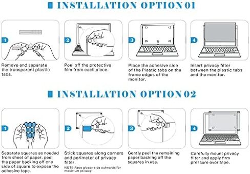 FILMEXT 13.3 inch laptop privacy screen filter anti-blue light screen protector,16:9 Aspect Ratio Laptop Privacy screen filter for Lenovo, HP, Dell, Acer, Asus, Samsung and other laptop brands in Saudi Arabia