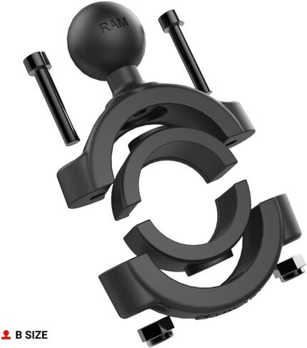 RAM MOUNTS Torque Handlebar Mount with B Size 1" Ball for 1.125"-1.5" Bars | Clamp mount for motorcycles, bikes, ATVs and side-by-sides in Kuwait
