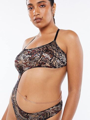 دمية Savage X Fenty النسائية ذات القلب البارد من الدانتيل على شكل ثعبان in Kuwait