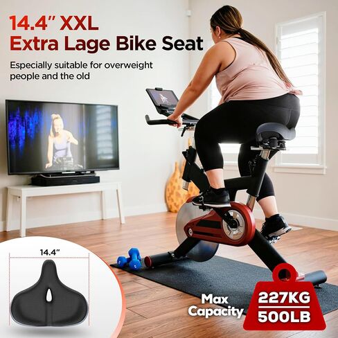 IPOW Comfort Oversized Bike Seat Widened Bicycle Saddle with Soft Thickened Memory Foam Cushion Waterproof for Women & Men in Saudi Arabia