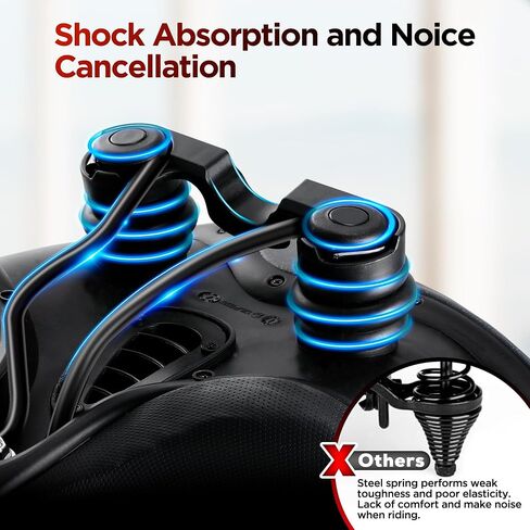 IPOW Comfort Oversized Bike Seat Widened Bicycle Saddle with Soft Thickened Memory Foam Cushion Waterproof for Women & Men in Saudi Arabia