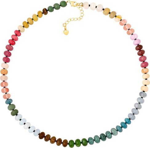 Sacina Trendy Boho Colorful Beaded Choker Necklace, Crystal Necklace, Hippie Necklace, Summer Necklace, Beach Necklace, Y2k Necklace, Christmas Jewelry Gift for Women in Saudi Arabia