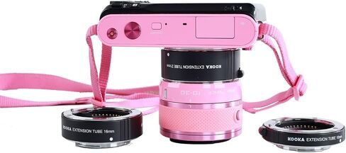 وصلة أنبوب عدسة ماكرو لكاميرات Canon DSLR، Micnova KK-C68 Pro مجموعة أنبوب تمديد ماكرو للتركيز التلقائي لكاميرات Canon EOS EF وEF-S Mount 5D2 5D3 6D 650D 750D (أنابيب 12 مم 20 مم و36 مم) in Kuwait