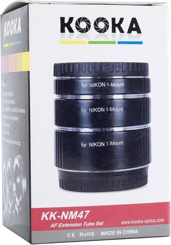 وصلة أنبوب عدسة ماكرو لكاميرات Canon DSLR، Micnova KK-C68 Pro مجموعة أنبوب تمديد ماكرو للتركيز التلقائي لكاميرات Canon EOS EF وEF-S Mount 5D2 5D3 6D 650D 750D (أنابيب 12 مم 20 مم و36 مم) in Kuwait