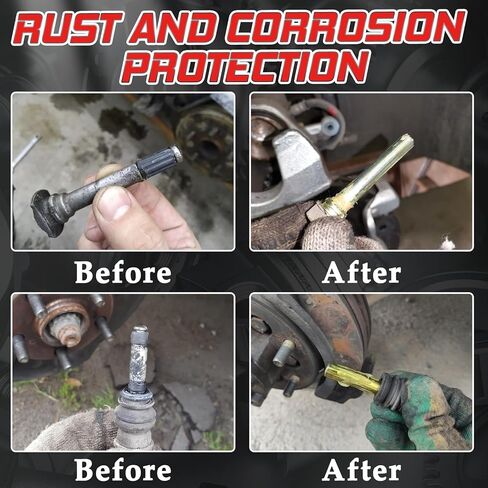 شحم فرجار الفرامل 8 أونصة، شحم الفرامل الممتاز/زيت التشحيم مع فرشاة لنظام الكبح، شحم دبوس تشحيم الفرامل للسيارة، يوفر حماية من الصدأ والتآكل، منظف الفرامل للسيارات in Kuwait