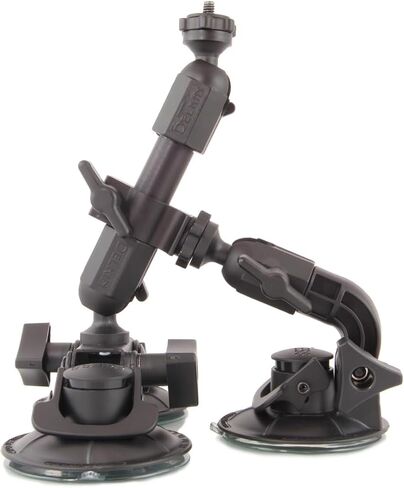 Delkin Devices Fat Gecko Mini Suction Camera Mount - Powerful Suction Cup Camera Mount for Car, Motorcycle, Desk, Window | Secure and Adjustable Action Camera Holder for Video Recording in Kuwait