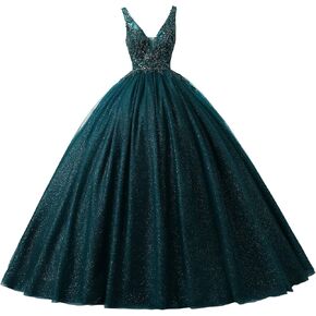 Engerla Women's Beading Sweetheart Ball Gown Tulle Layed Long Quinceanera Dress in Saudi Arabia