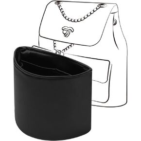 Duma Bag Insert, Organizer Insert Compatible with Chanel Duma backpacks, Silk Bag Organizer for Duma 23A/23P Small, Lightweight and Soft Touch (Small, Black)