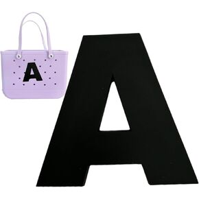 Decorative Letter Charm compatible with Bogg Bag, Alphabet Charm for Simply Southern Tote Bag- Alphabet Lettering Accessories Insert for Beach Tote Rubber Beach Bag