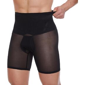 MISS MOLY Men Tummy Control Shorts High Waist Slimming Underwear Body Shaper Belly Girdle Compression Boxer Briefs
