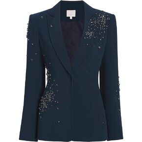 Cinq à Sept Women's Rhinestone Crackle Emb Cheyenne Blazer