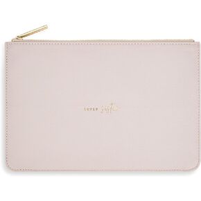 Katie Loxton Super Sister Womens Medium Sustainable Style Sentiment Perfect Pouch Dusty Lilac, Dusty Lilac, 6 x 9.5 Inches in Kuwait