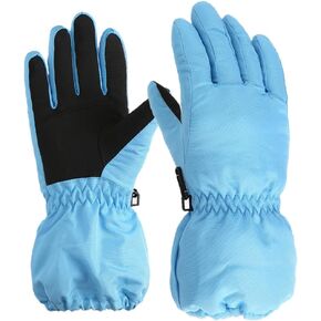Kids Gloves Waterproof Winter Warm Snow Ski Gloves Long Cuff for Boys and Girls，for Cold Weather Outdoor Play 3-6 Years
