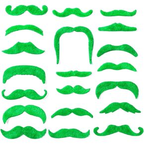 60Ct عيد القديس باتريك الأخضر الشارب ذاتي اللحية وهمية اللحية هدايا الحفلات in Kuwait