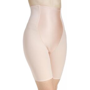 womens Satin Front High Waist Long Leg Shaper