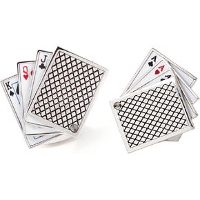 King Queen Jack and Three Aces Playing Cards-RT Cufflinks in Kuwait