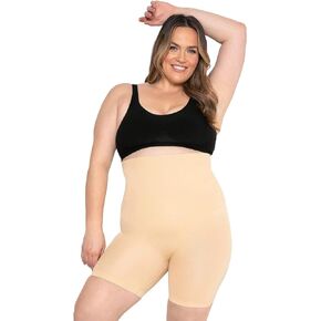 High Waisted Body Shaper Shorts Shapewear for Women Tummy Control Thigh Slimming Technology (Beige, M/L) in Saudi Arabia