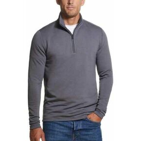 Weatherproof Vintage Mens Long-Sleeve Quarter-Zip Fleece Sweater