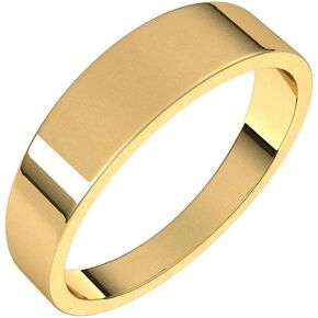 Flat Wedding Band Tapered Solid 925 Sterling Silver Real 10k 14k 18k Yellow Rose White Gold OR Platinum Ring Classic Plain 3mm 4mm 5mm 6mm 8mm in Saudi Arabia