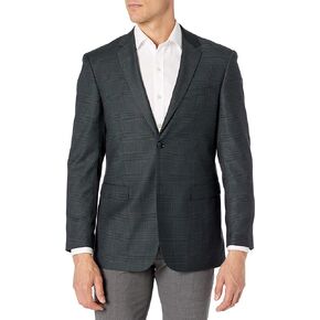 Mens Ultra Slim fit Notch Lapel Plaid Sport Coat/Blazer- Colors