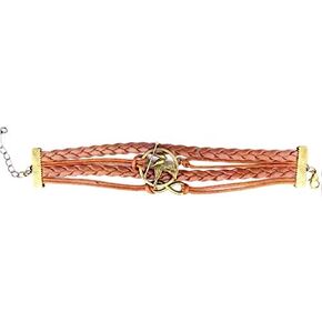 Fashion Vintage Hunger Games Birds Infinity Bracelet Leather
