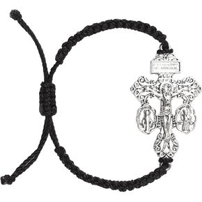 Pardon Crucifix Religious Bracelet for Women Men,St Benedict Bracelet,Miraculous Medal Bracelet,La Cruz Del Perdon Catolica,Crucifijo Del Perdon,Crucifijos Catolicos,Medalla De San Benito Bracelet