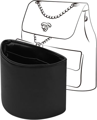 Duma Bag Insert, Organizer Insert Compatible with Chanel Duma backpacks, Silk Bag Organizer for Duma 23A/23P Small, Lightweight and Soft Touch (Small, Black) in Saudi Arabia