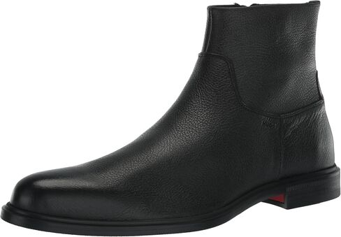 HUGO Men's Kerr Leather Zip Up Chelsea Bootie Boot in Saudi Arabia