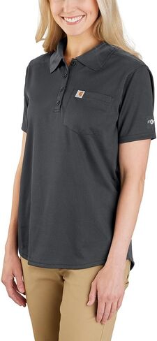 Carhartt Women's Force Relaxed Fit Lightweight Short-Sleeve Pocket Polo in Saudi Arabia