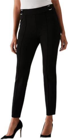 Rafaella Women's Slim Leg Ankle Pant with Hardware, Black in Saudi Arabia