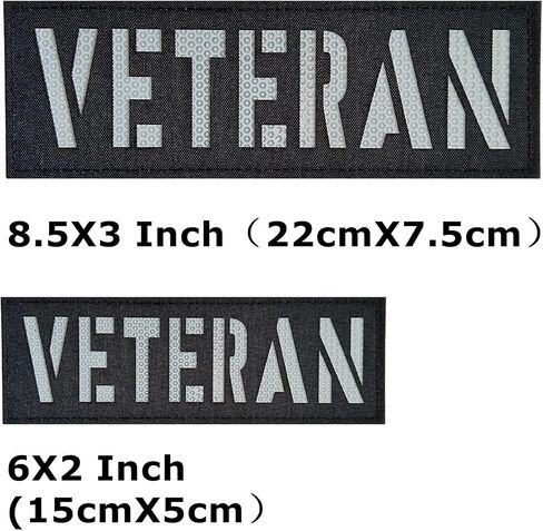 2 حزمة من رقعة الأمان العاكسة للضوء ذات اللوحة الخلفية العاكسة مع خطاف وحلقة، واحدة صغيرة وواحدة كبيرة سوداء (الأمن (أسود-أبيض)) in Kuwait