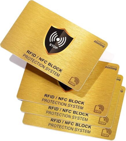 بطاقة حجب تحديد الهوية بموجات الراديو | حماية بطاقات ان اف سي بدون تلامس | بطاقة واحدة تحمي محفظتك بالكامل | لا حاجة الى اكمام واحدة | للرجال والنساء، حامل بطاقات الائتمان او المحفظة او جواز السفر in Kuwait