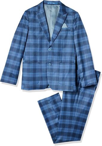 Isaac Mizrahi Slim Fit Boy's Check Suit in Saudi Arabia