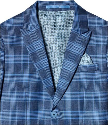 Isaac Mizrahi Slim Fit Boy's Check Suit in Saudi Arabia
