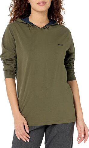 BOSS Women's Mix&Match Crewneck Cotton Lounge Long Sleeve T-Shirt in Saudi Arabia
