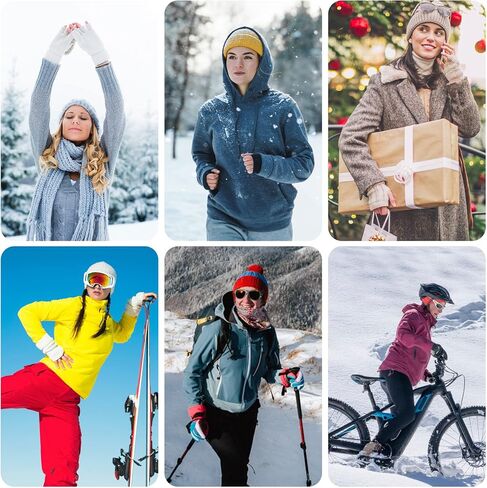 Fingerless Gloves - Half Finger Mittens Winter Knitted Thermal Women Gloves For Cold Weather Typing Working Driving in Saudi Arabia