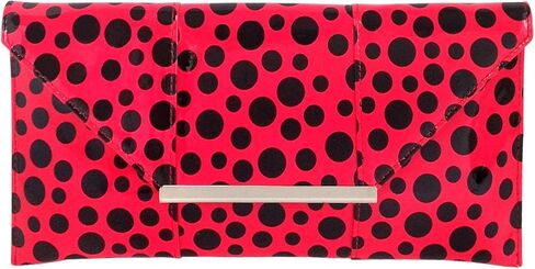 JNB Polka Dot Patent Envelope Clutch in Kuwait