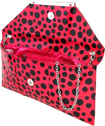 JNB Polka Dot Patent Envelope Clutch in Kuwait