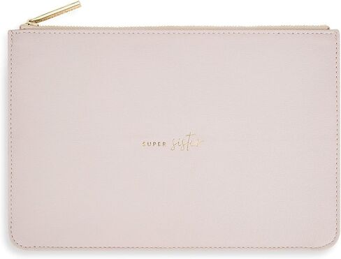 Katie Loxton Super Sister Womens Medium Sustainable Style Sentiment Perfect Pouch Dusty Lilac, Dusty Lilac, 6 x 9.5 Inches in Kuwait