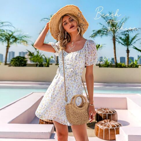 حقائب يد من القش للنساء منسوجة من القش على الشاطئ وحقائب يد للصيف in Kuwait