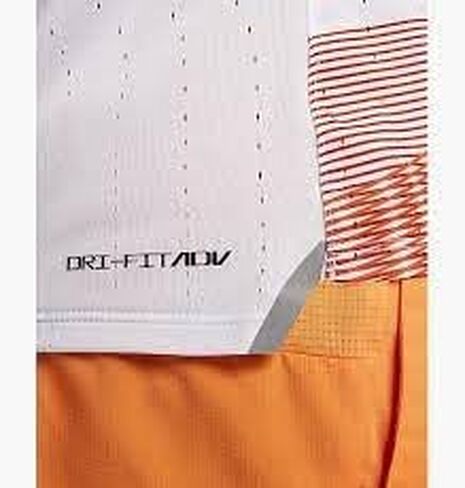 Nike Men's AeroSwift NN Running Singlet Tank Top L White/Orange in Saudi Arabia