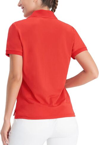 قمصان بولو Hiverlay للسيدات قمصان جولف بياقة على شكل حرف V وقمصان تنس سريعة الجفاف للحماية من الشمس وخفيفة الوزن in Kuwait