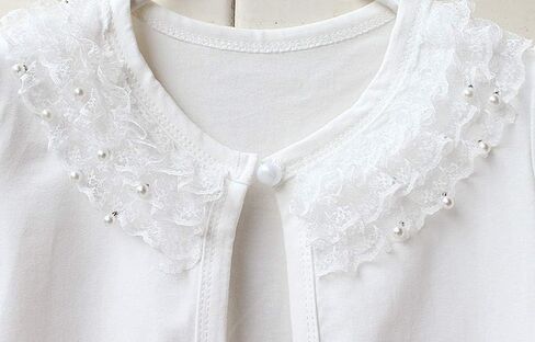 Girl Shrugs Knit Long Sleeve Lace Bolero Cardigan Shrug in Kuwait