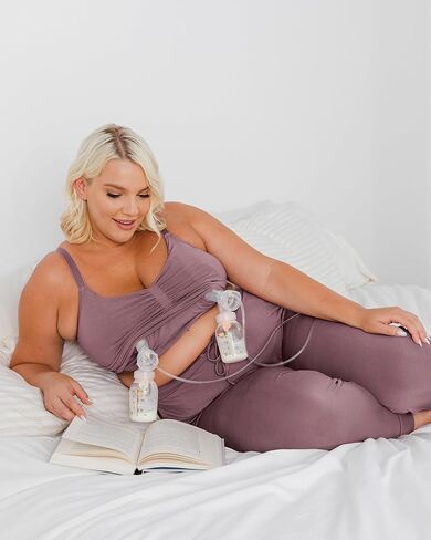 Kindred Bravely Sleep Pumping Bra & Sublime Nursing Bra Bundle (Twilight, Large-Busty) in Saudi Arabia