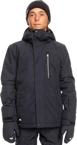 Quiksilver Mission Solid Kids Jacket True Black Sz M (12) in Saudi Arabia