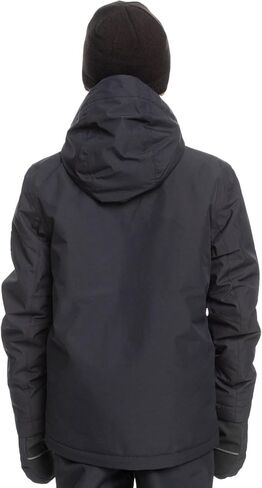 Quiksilver Mission Solid Kids Jacket True Black Sz M (12) in Saudi Arabia