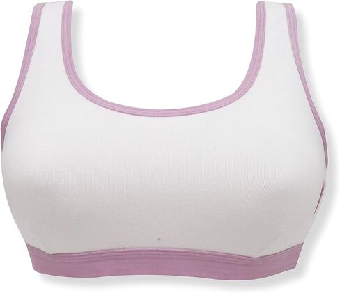 حمالة صدر للتدريب من القطن للفتيات من DChica للمبتدئين للمراهقين - عبوة من 4 قطع in Kuwait