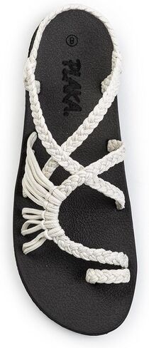 Plaka Atlantis Arch Support Sandals for Women, Stylish Comfort Summer Sandal for Beach Walks and Casual Outings, Rope Sandals for Women in Saudi Arabia