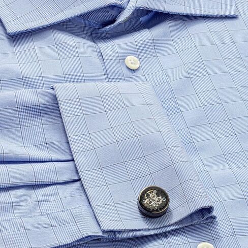 Single Tourbillon Gear Cufflinks in Gunmetal and Black Enamel in Kuwait